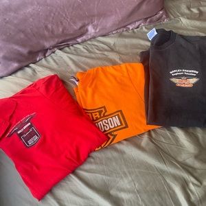 Lot of 3 Harley Davidson shirts